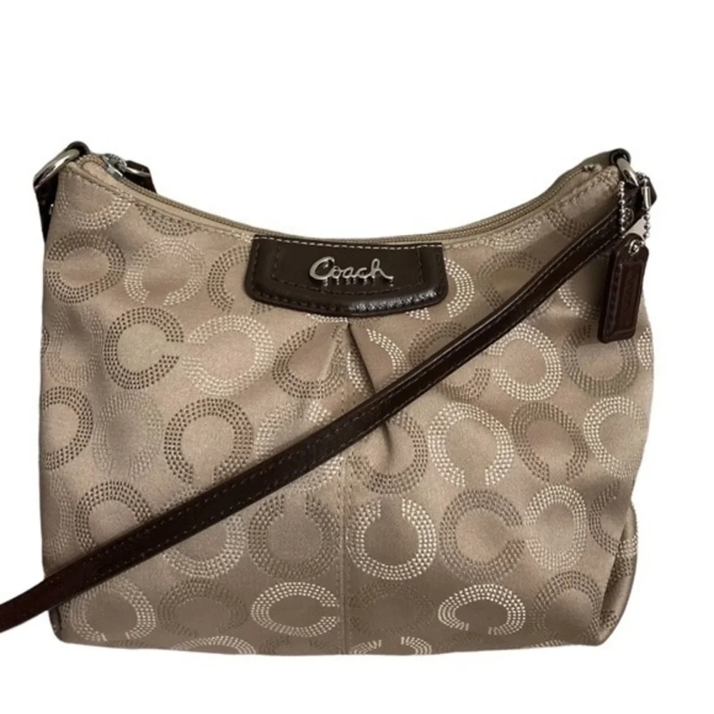 Coach Ashley op c brown crossbody bag